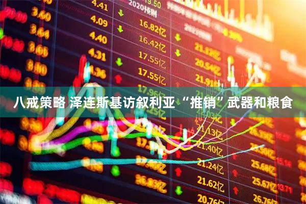 八戒策略 泽连斯基访叙利亚 “推销”武器和粮食